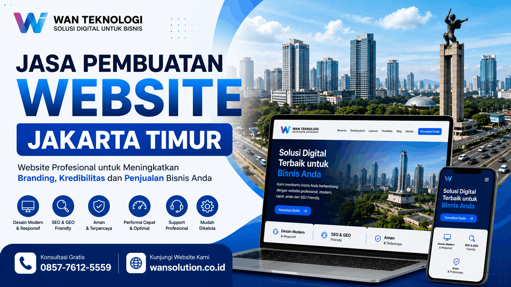 Jasa Pembuatan Website Jakarta Timur Profesional untuk Perusahaan, UMKM, dan Berbagai Jenis Bisnis