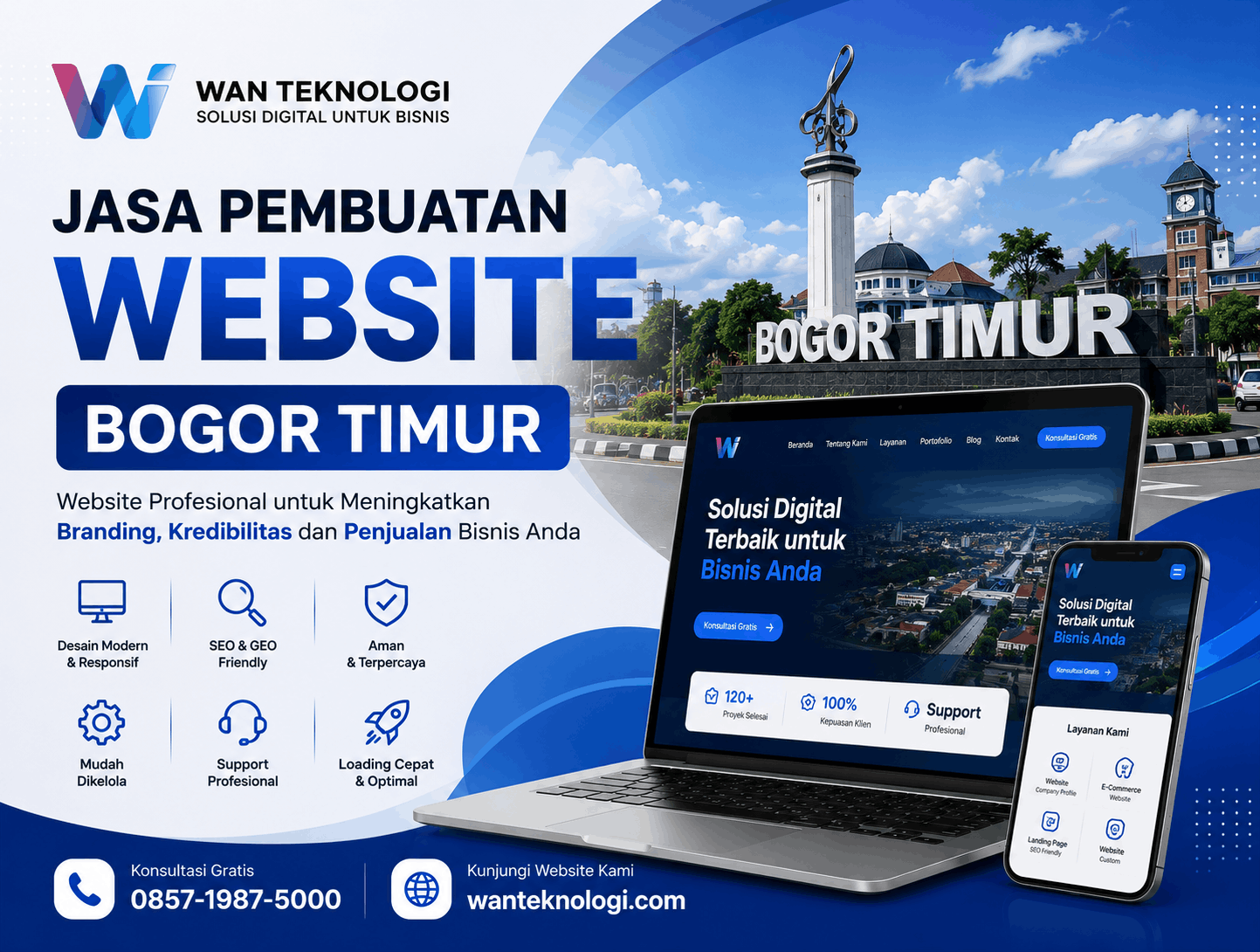 Jasa Pembuatan Website Bogor Timur Profesional untuk Perusahaan, UMKM, dan Berbagai Jenis Bisnis