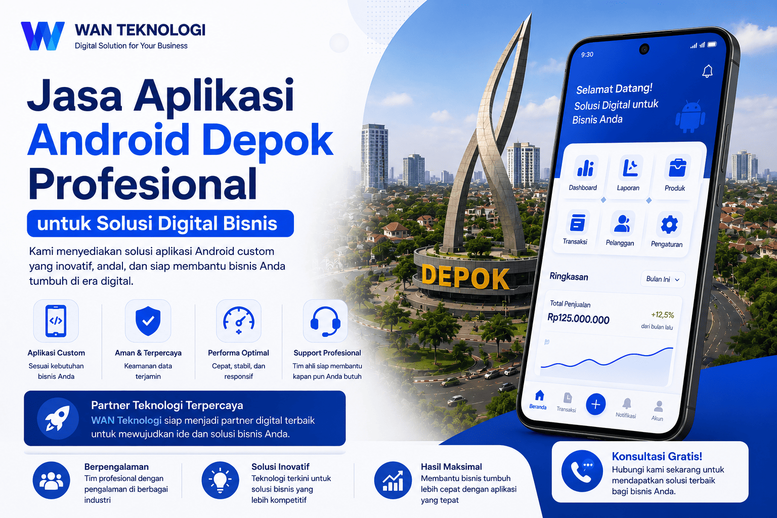 Jasa Aplikasi Android Depok Profesional untuk Solusi Digital Bisnis
