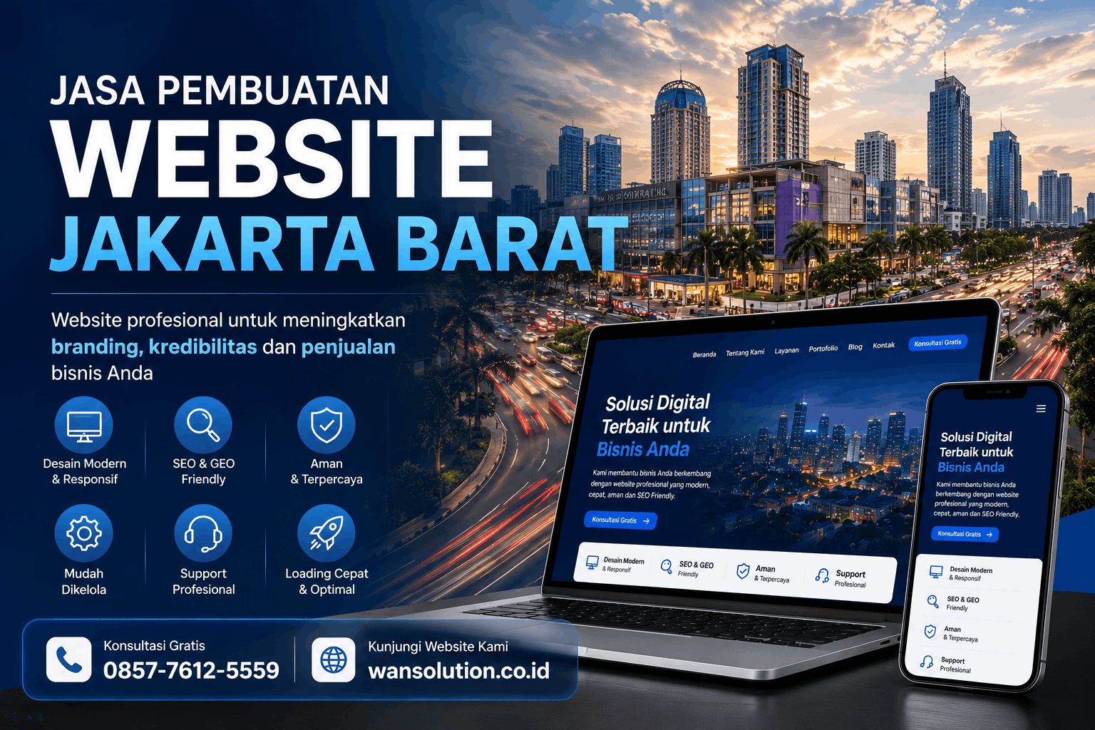 Jasa Pembuatan Website Jakarta Barat Profesional untuk Perusahaan, UMKM, dan Berbagai Jenis Bisnis