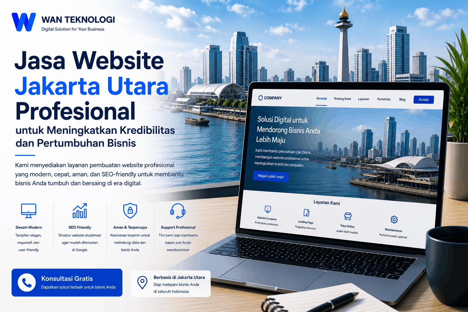 Jasa Website Jakarta Utara Profesional untuk Meningkatkan Kredibilitas dan Pertumbuhan Bisnis
