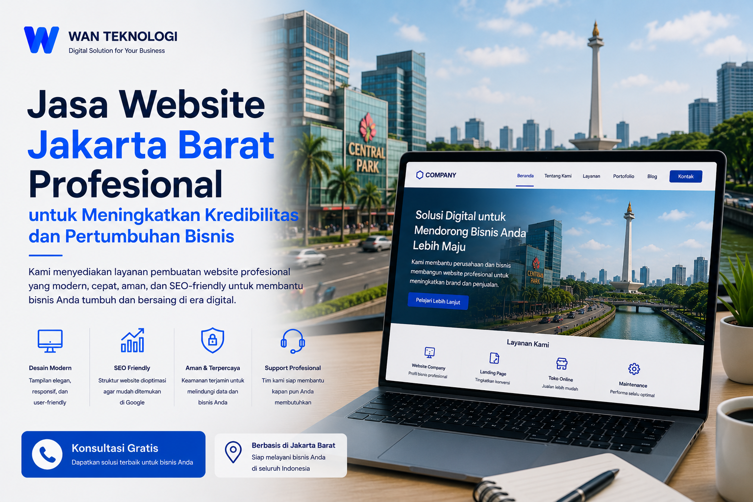 Jasa Website Jakarta Barat Profesional untuk Meningkatkan Kredibilitas dan Pertumbuhan Bisnis