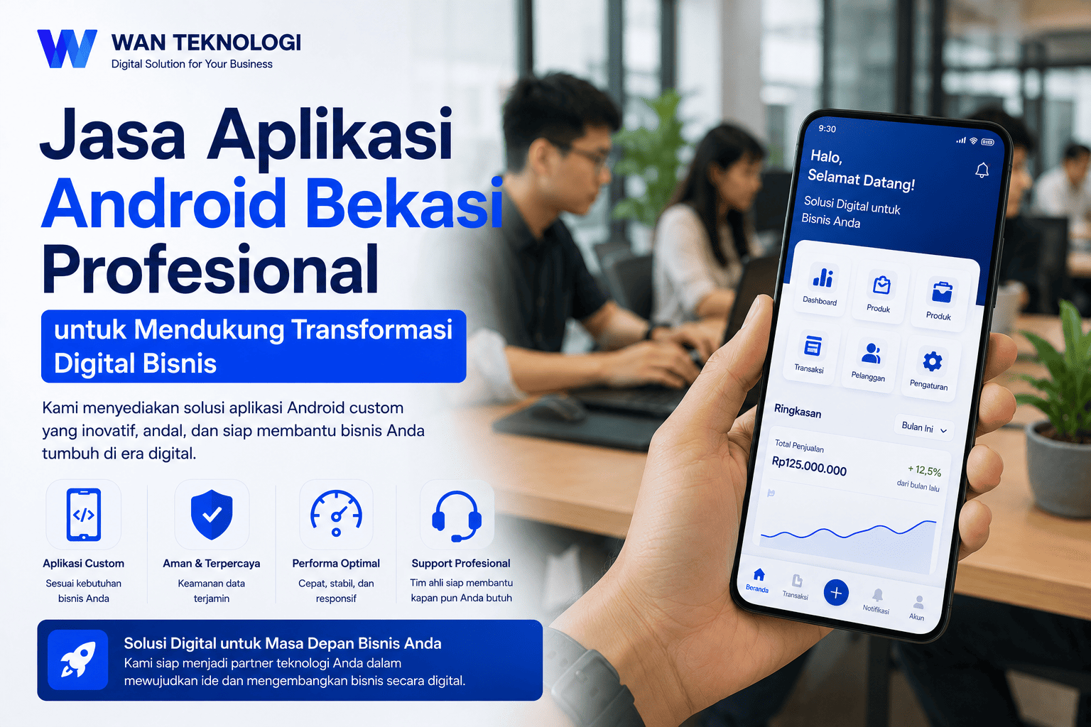 Jasa Aplikasi Android Bekasi Profesional untuk Mendukung Transformasi Digital Bisnis
