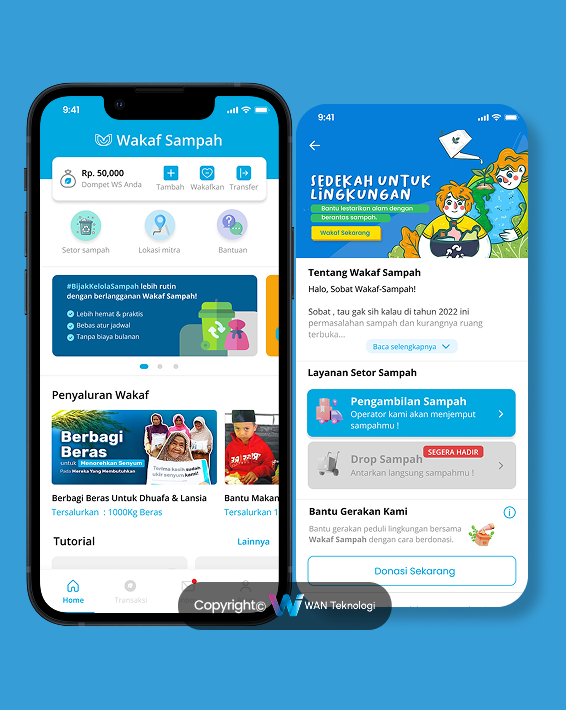 Aplikasi Wakaf Sampah & Donasi Lingkungan Digital untuk Pengelolaan Berkelanjutan di Indonesia