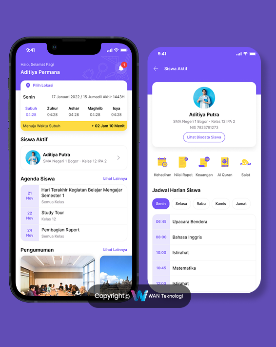 Aplikasi Portal Sekolah & Sistem Informasi Akademik Digital Terintegrasi di Indonesia