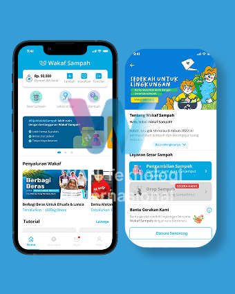 Aplikasi Wakaf Sampah & Donasi Lingkungan Digital untuk Pengelolaan Berkelanjutan di Indonesia
